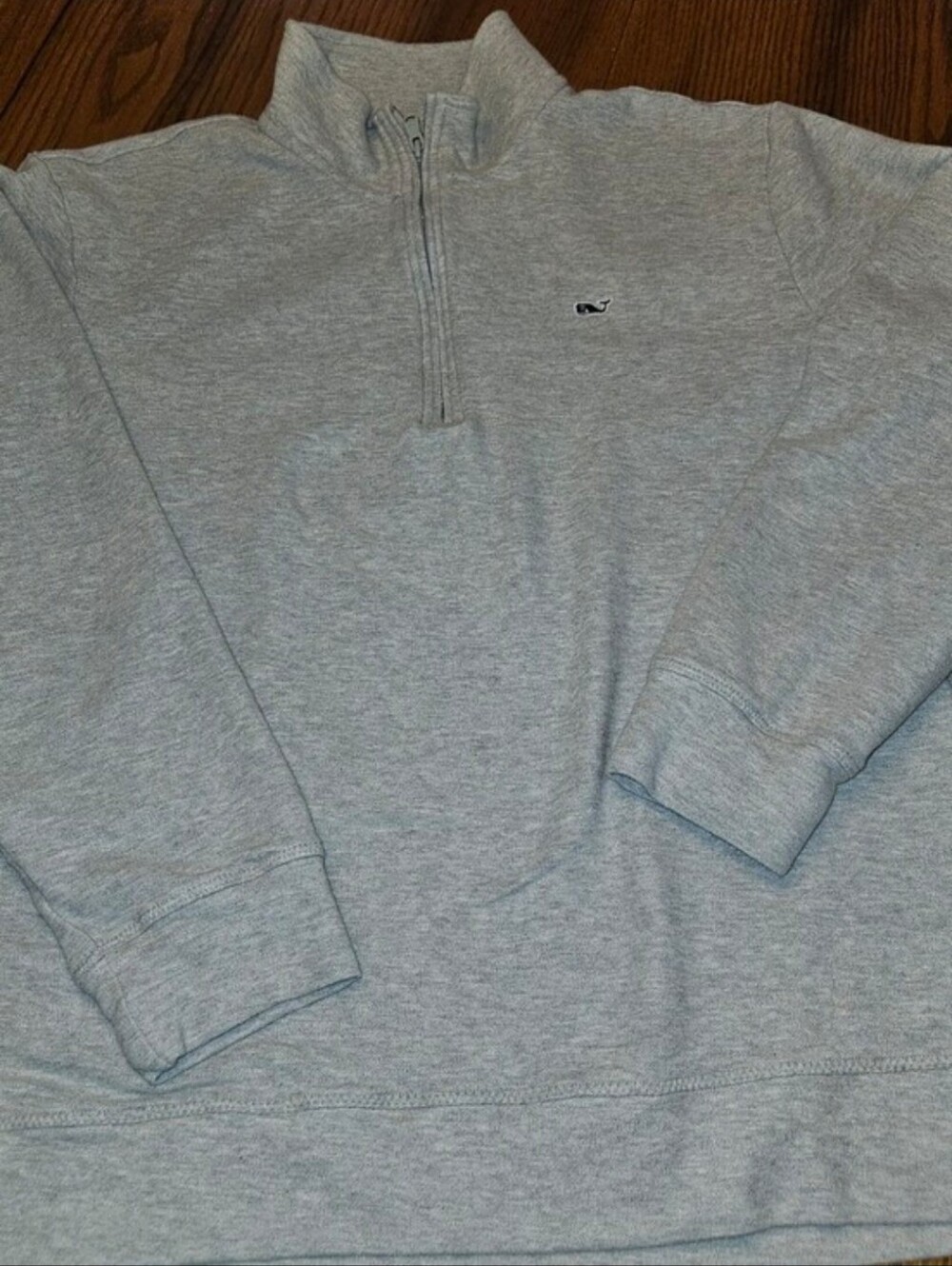 Vineyard Vines Heather Gray Quarter-Zip Pullover